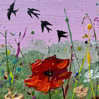 Image 3 of Swallows and Poppies