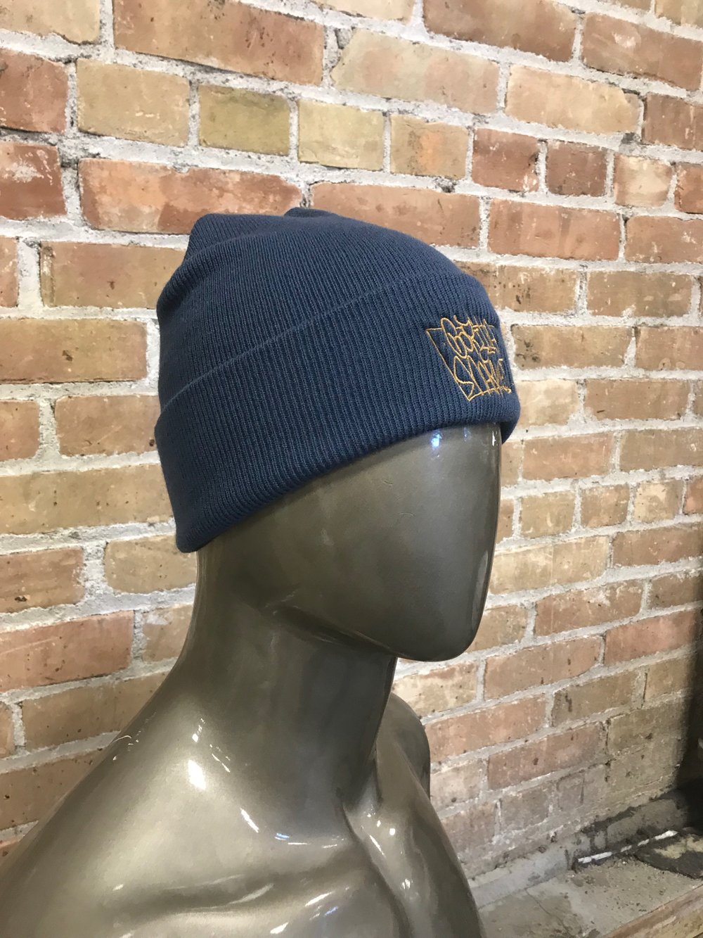 Blue grey gorilla market beanie 