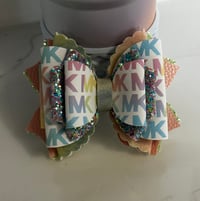 Image 3 of Sunrise Spiral Tumbler Straw Topper Bow