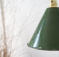 Image 4 of Suspension Ou Baladeuse conique Tole Emailee Verte  