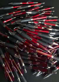 Image 1 of Davina (Logo) Pens in Metallic Red 