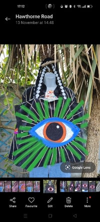 Image 6 of PRE-ORDER ONLY Wanderlust - Velvet evil eye oversized tote bag