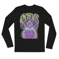 Skeletor-Inspired Metal Trenches Long Sleeve Fitted Crew