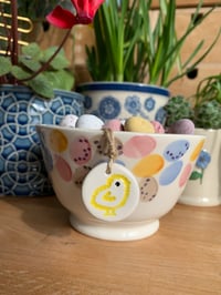 Image 4 of Ceramic small Chick Tags (set of 2)