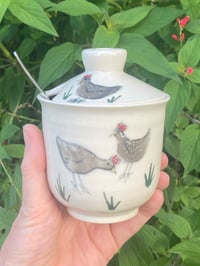 Image 1 of Chicken Decorated Lidded Pot