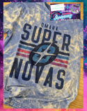 Blue Vintage Supernovas™️ Bleached Tee 