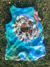 Image 2 of geode ice dyed ribbed tank top (0XL)