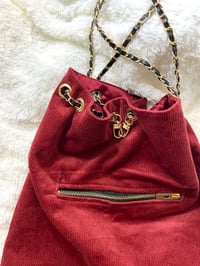 Image 1 of Drawstring Chain Bag