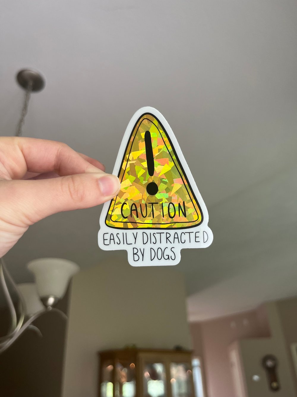 Image of Caution! Distracted by Dogs (holographic!)