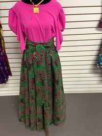 Pink and Green Skirt