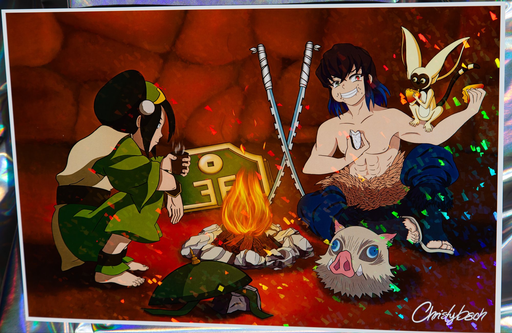 Demon Slayer X Avatar: Inosuke And Toph | Christybsch