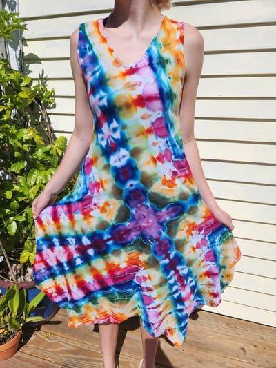 Image of Rainbow Bright pocket dress S