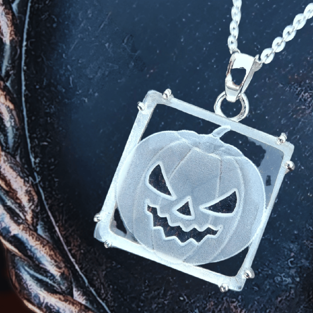 Image of Jack-o-Phantom Sterling Harvest Pendant