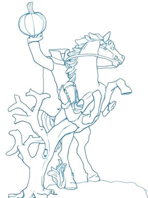 Image of Headless horseman Print 5 x 7 #2