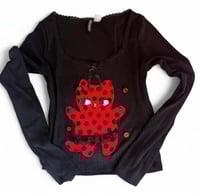 Image 1 of Ladybug Baby Kitty Top 🐞🐱♡ (S)