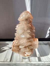 Image 1 of 4.2lb Mangano Pagoda Calcite with Hematite Crystal Specimen 