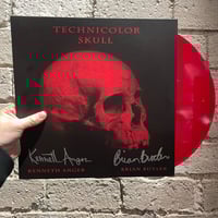 Technicolor Skull - Red vinyl LP signed by Kenneth Anger and Brian Butler