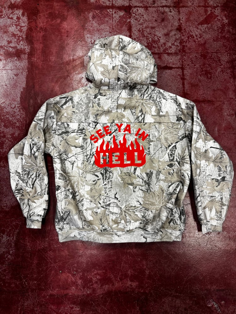 Image of See Ya In Hell Camo Hoodie