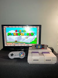 Image 2 of Super Nintendo w/ controller & Super Mario World