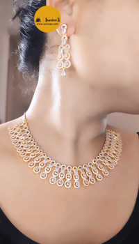 Image 1 of Rebecca Gold-Stunning Australian Diamond Necklace Set