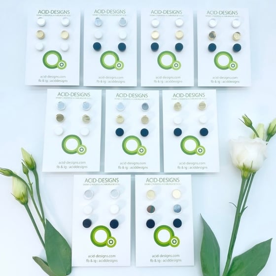 Image of Set náušnic Circle Mini Mirror