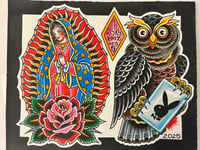 Image 2 of Number 7 original 11”x14” flash sheet