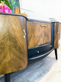 Image 12 of Vintage Art Deco style Stonehill sideboard, drinks cabinet