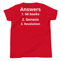 Image 14 of Unisex Youth Short Sleeve T-Shirt (Bible trivia 1)