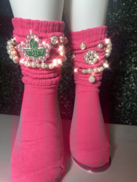 Image 12 of AKA Glam Slouch Socks