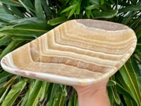 Image 12 of Large Banded Orange Calcite Crystal Bowl #2778