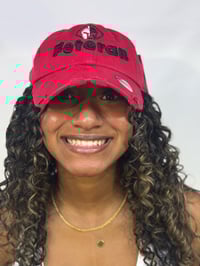 Image 3 of Trinidad 🇹🇹 vintage dad hat W/side heartbeat black font 