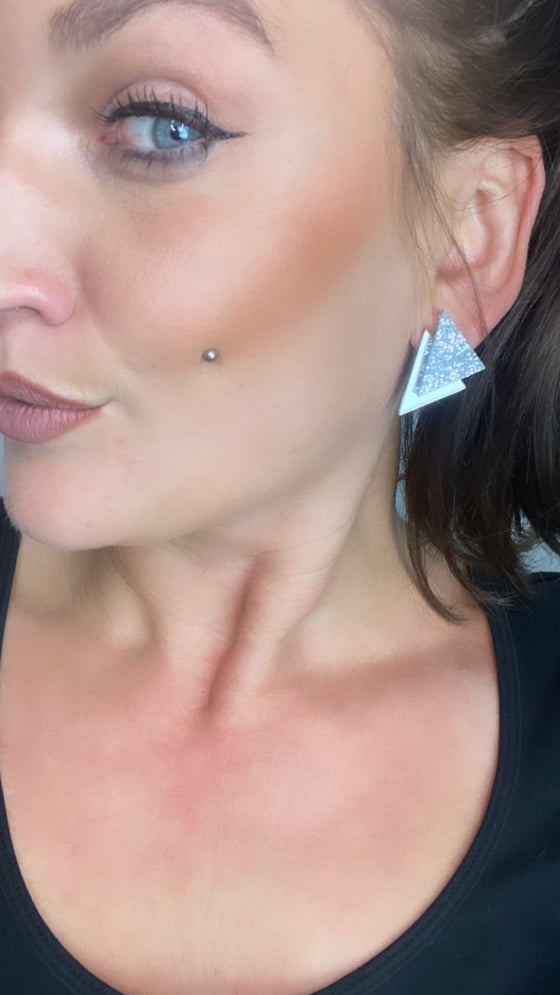 Image of Náušnice Clair třpytivé