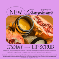 pomegranate creamy lip scrub 