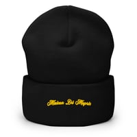 Image 5 of NEW! Embroidered "Gold Edition" Maison Dé Mépris Cuffed Beanie