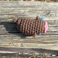 Image 5 of Crochet Pig Brown