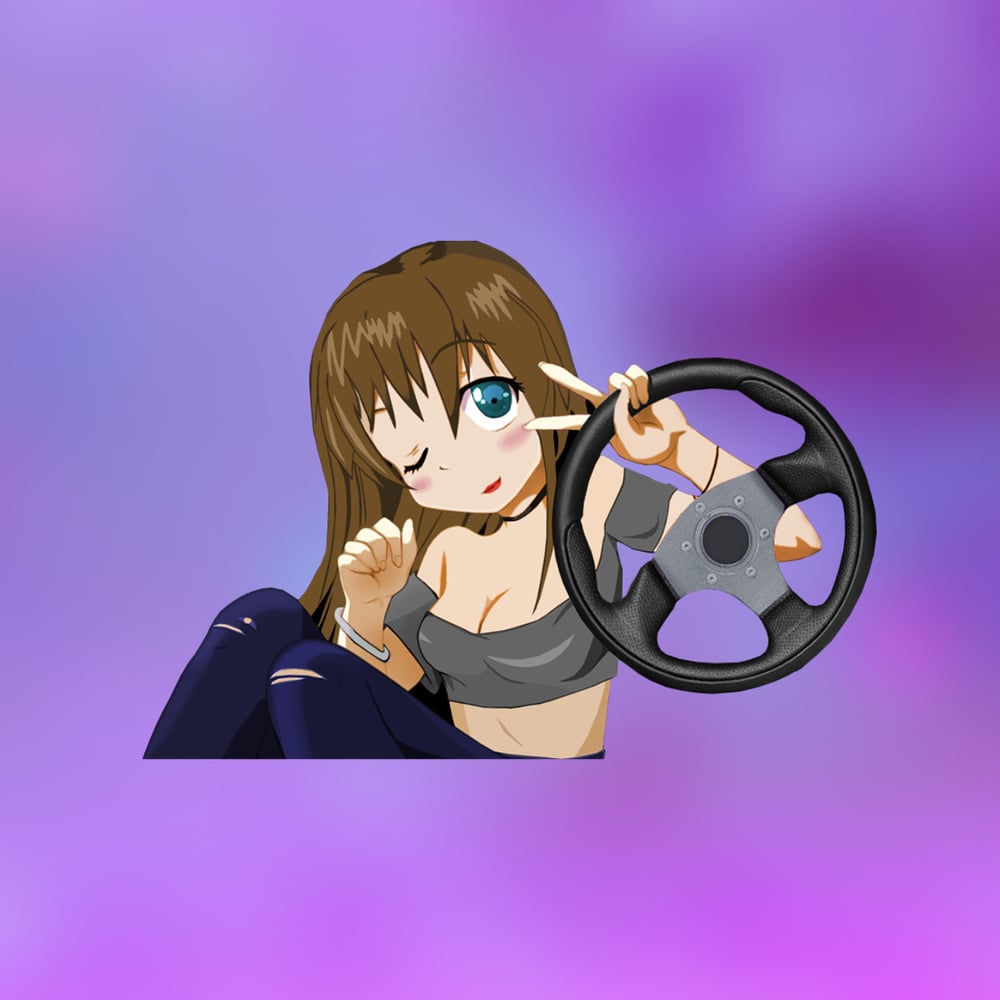 Image of Touge Girl die cut