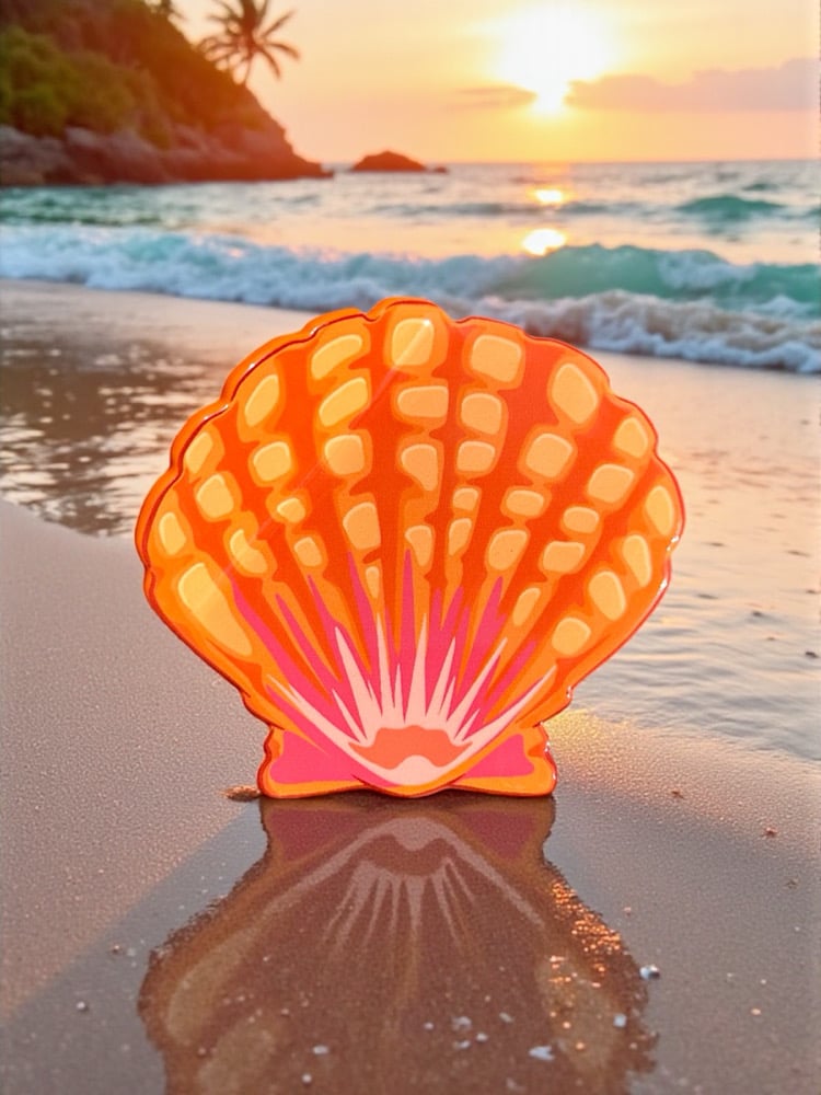 Image of Sunrise Shell Hunny Girl 2.0 Claw Clip