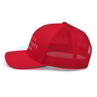 Image 6 of Pretty Girls Vote Trump Red - Trucker Cap from PatriotsCo.com