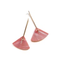 Image 2 of Rhodochrosite & Pink Opal Earrings No. 2