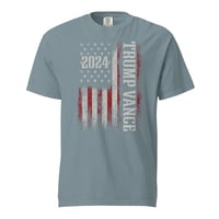 Image 2 of Trump Vance 2024 Flag - Comfort Colors Unisex garment-dyed heavyweight t-shirt