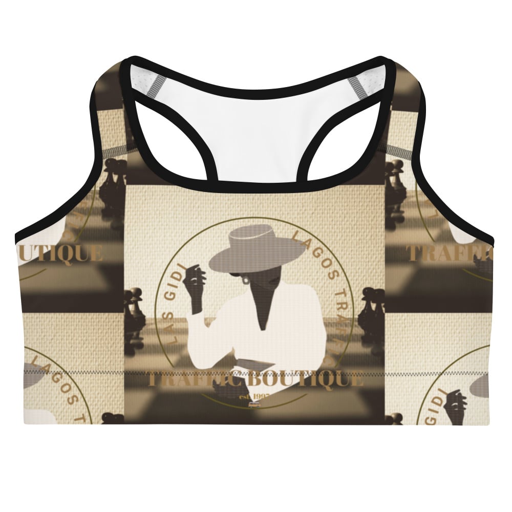 LAS GIDI TRAFFIC BOUTIQUE SPORTS BRA (BROWN HUES)