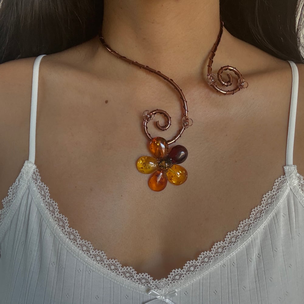 Image of Amber Heirloom Necklace [Online Exclusive]