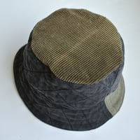 Image 4 of Reworked Reversible Bucket Hat SF x Black quilt XL