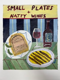 Small plates & natty wines. Anchovies & Pâté en croûte