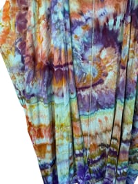 Image 7 of M Long Woven Kimono in Earthy Spiral Ice Dye