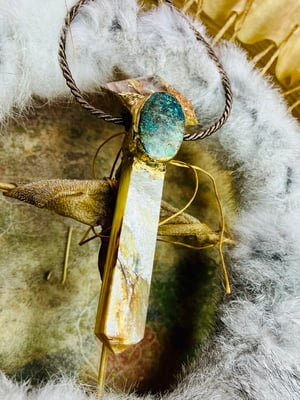 Image of ROOTS TO BLOSSOM- Muscavite & Chrysocolla