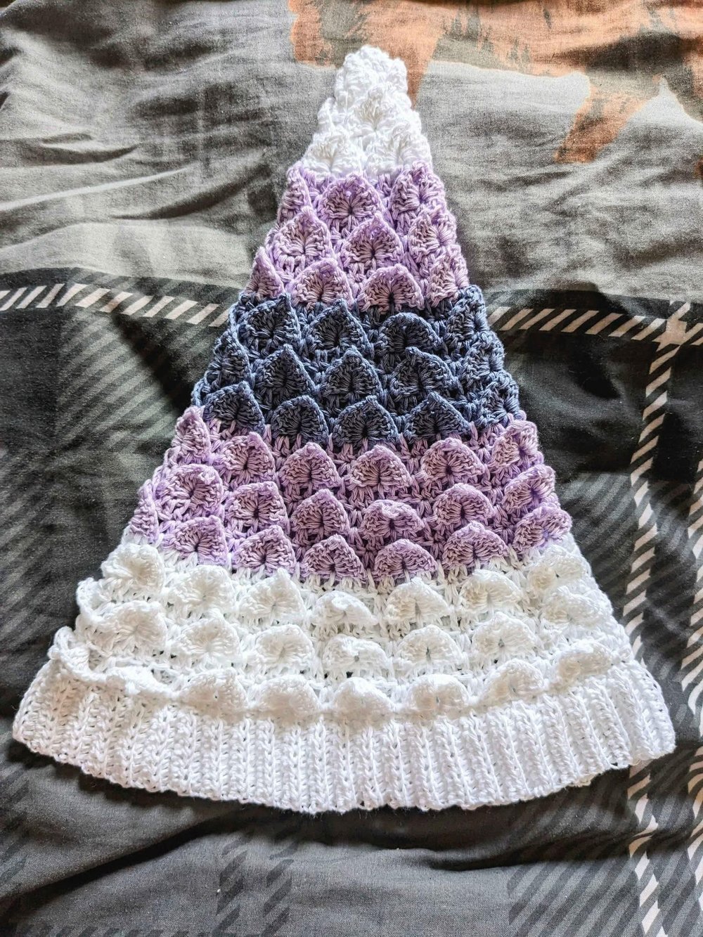 Image of Pastel Stripe Cotton Elf Beanie – Handmade Hat