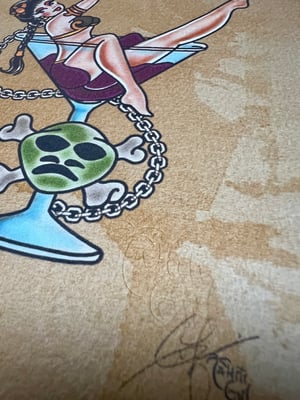 Image of 5x7" Slave Leia" SW "Sailor's Beware" Inspired Print