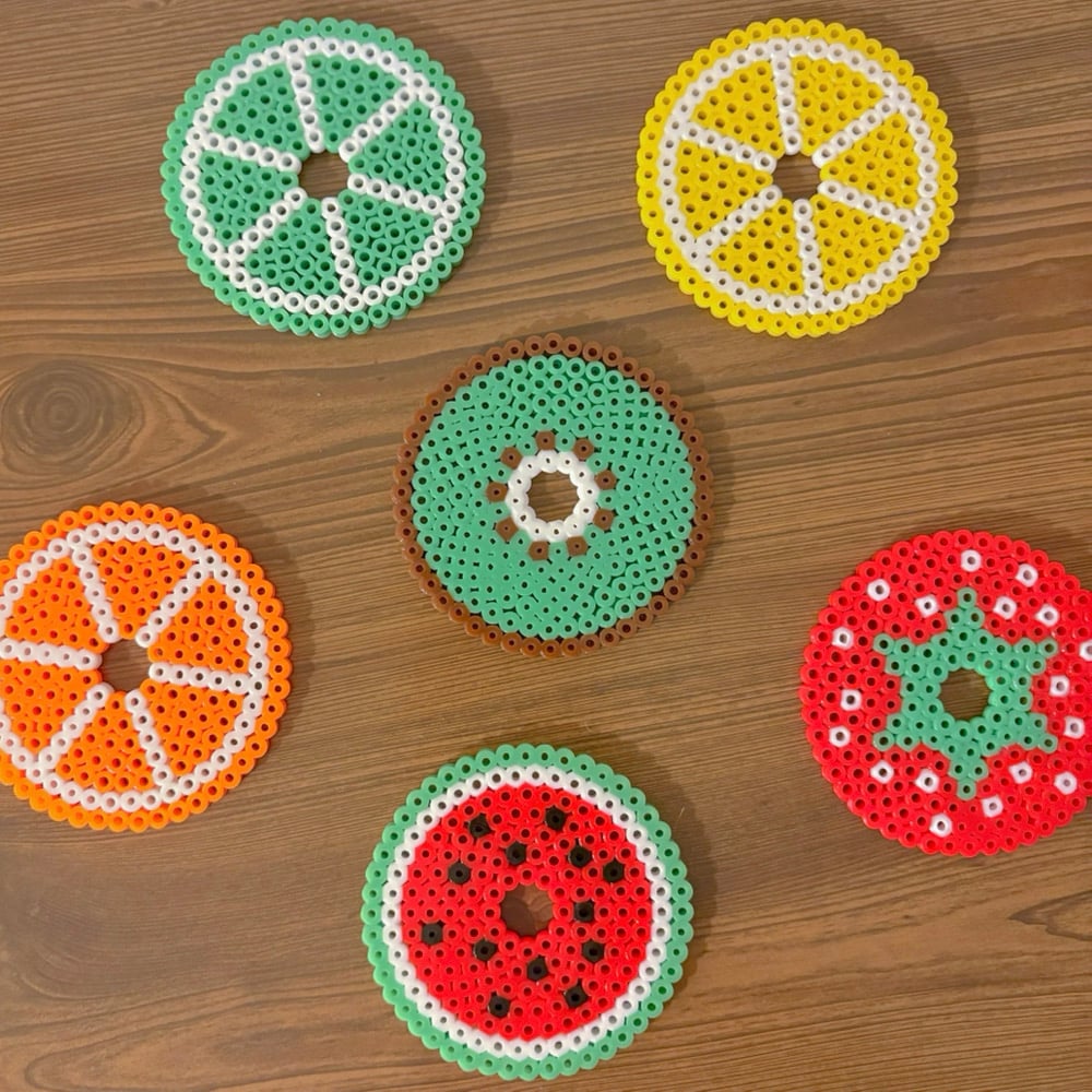 Image of fruit coasters/cup covers