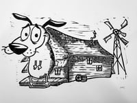 Image 3 of Courage the cowardly dog print
